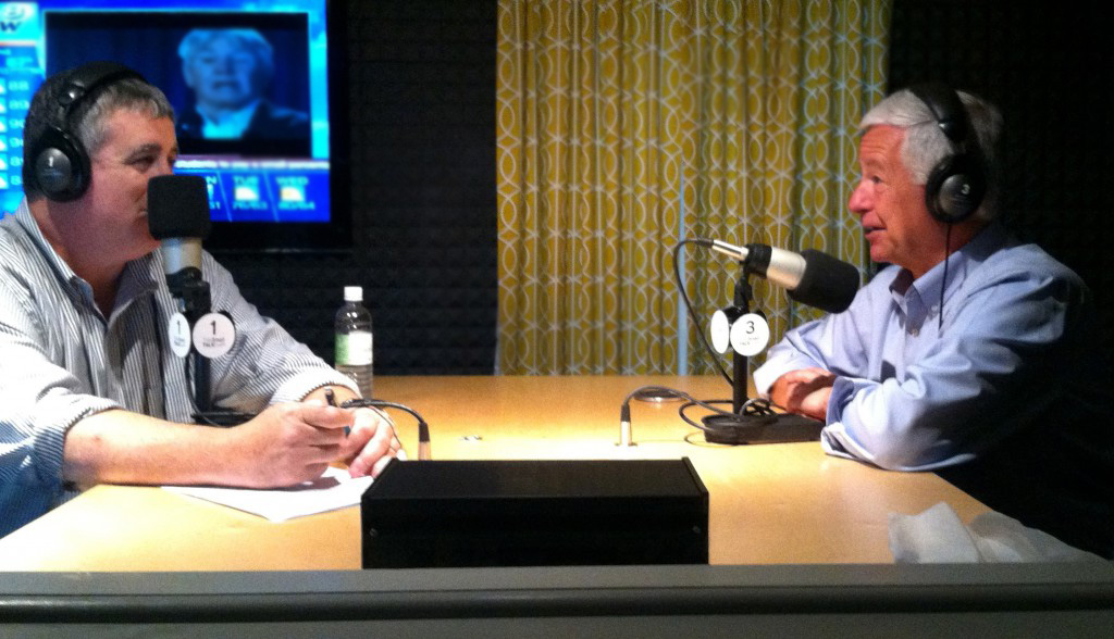 TideSmart Talk with Stevoe host Steve Woods (left) welcomed Congressman Mike Michaud (right) to the studio.